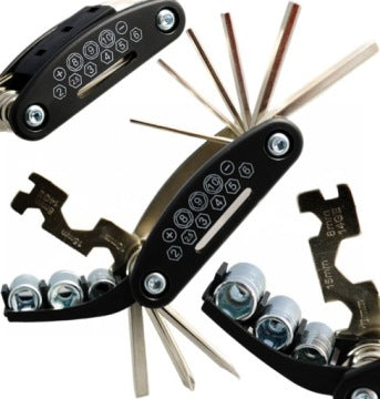 Multitool 16w1 z imbusami i wkrętakami