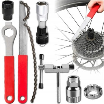 Bike Care zestaw 6 narzędzi rowerowych do korby i łańcucha
