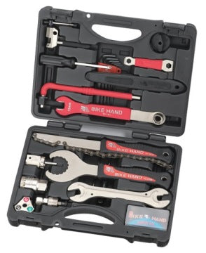 Bike Hand YC-728 zestaw narzędzi rowerowych w walizce